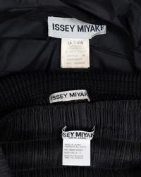 Three Issey Miyake Pleated Items: One Jacket, One Top, and One Skirt