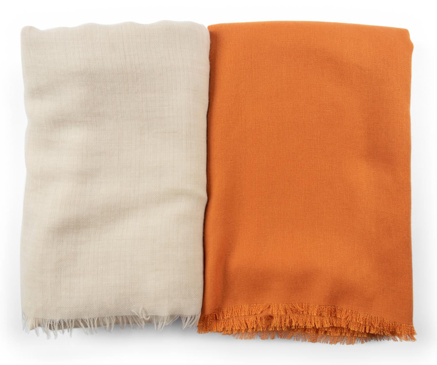 Two Loro Piana Cashmere Scarves