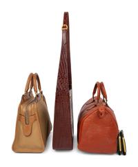 Five Designer Pieces: Two Mark Cross Cobra Skin Wallets, Ferragamo Bag, Gucci Bag, Louis Vuitton Speedy 30, 1970-90s