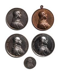 [EXONUMIA] Five Commemorative Medallions Relating to Cardinal Mazarin