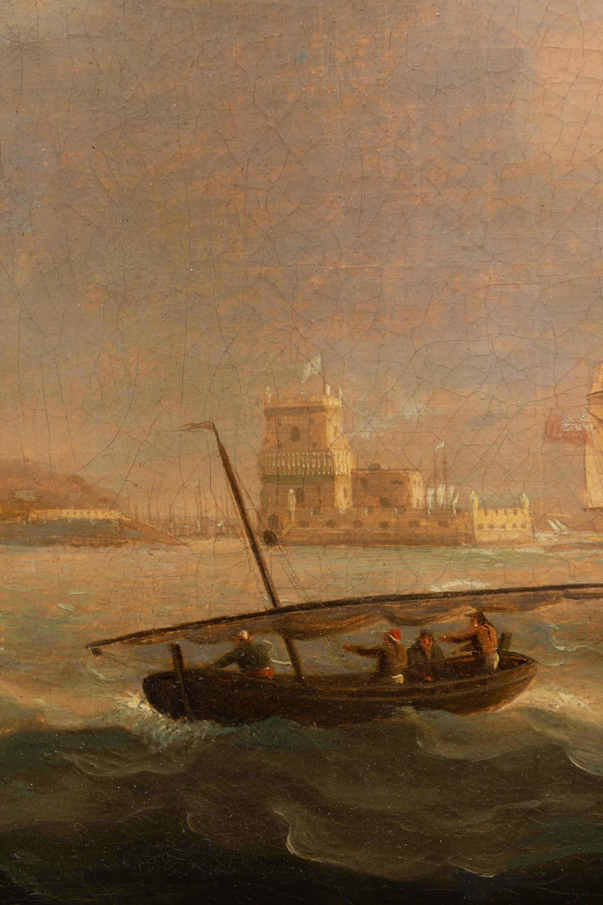 His Majesty’s Ships Off the Tower of Belem