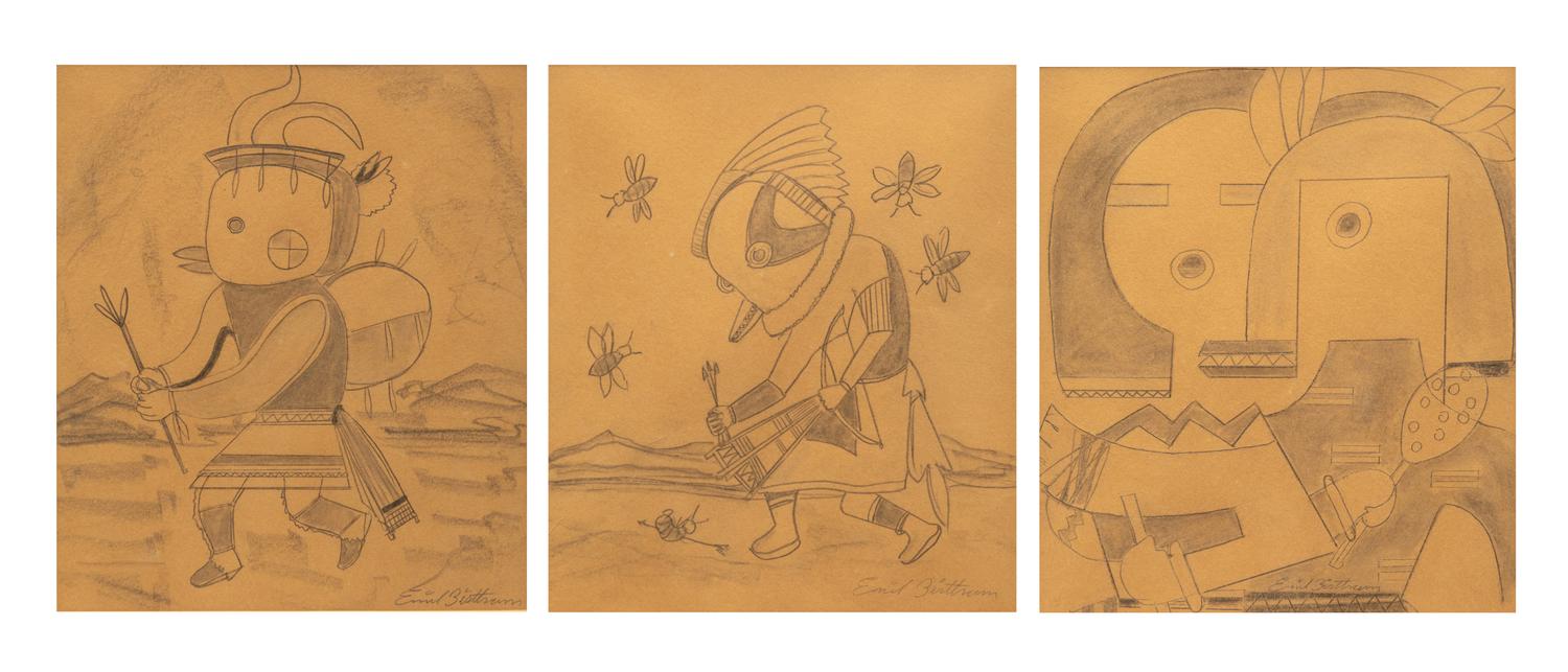 Three Kachinas