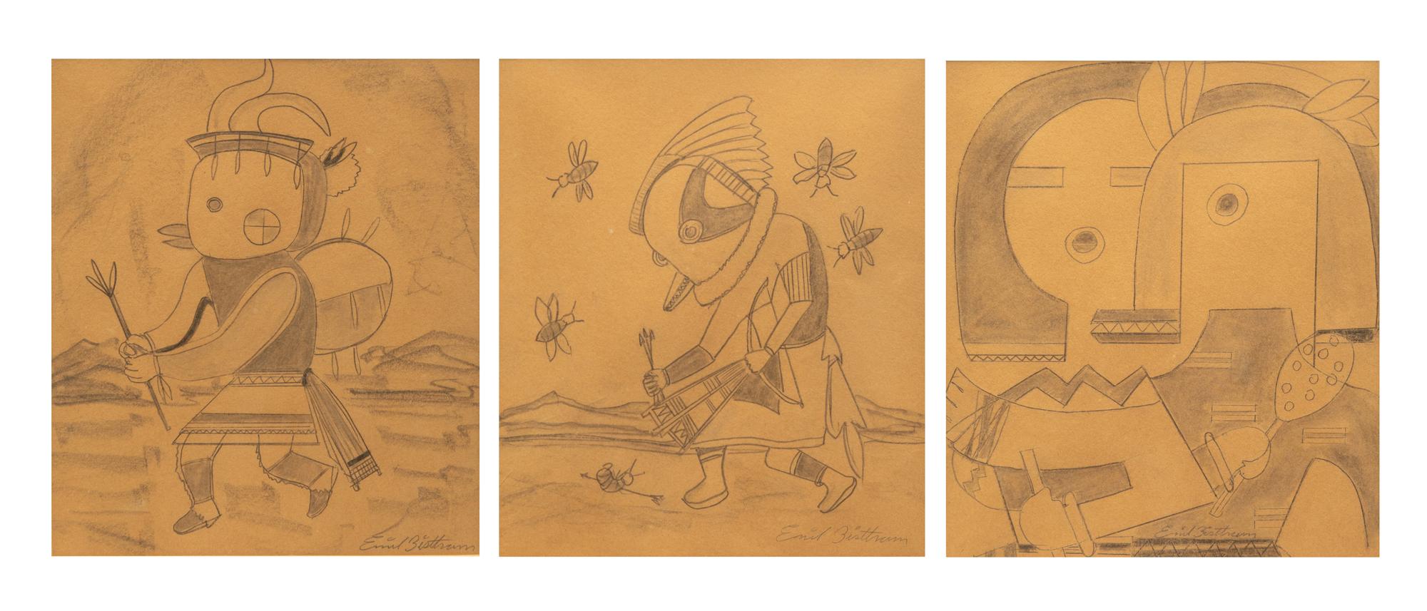 Three Kachinas