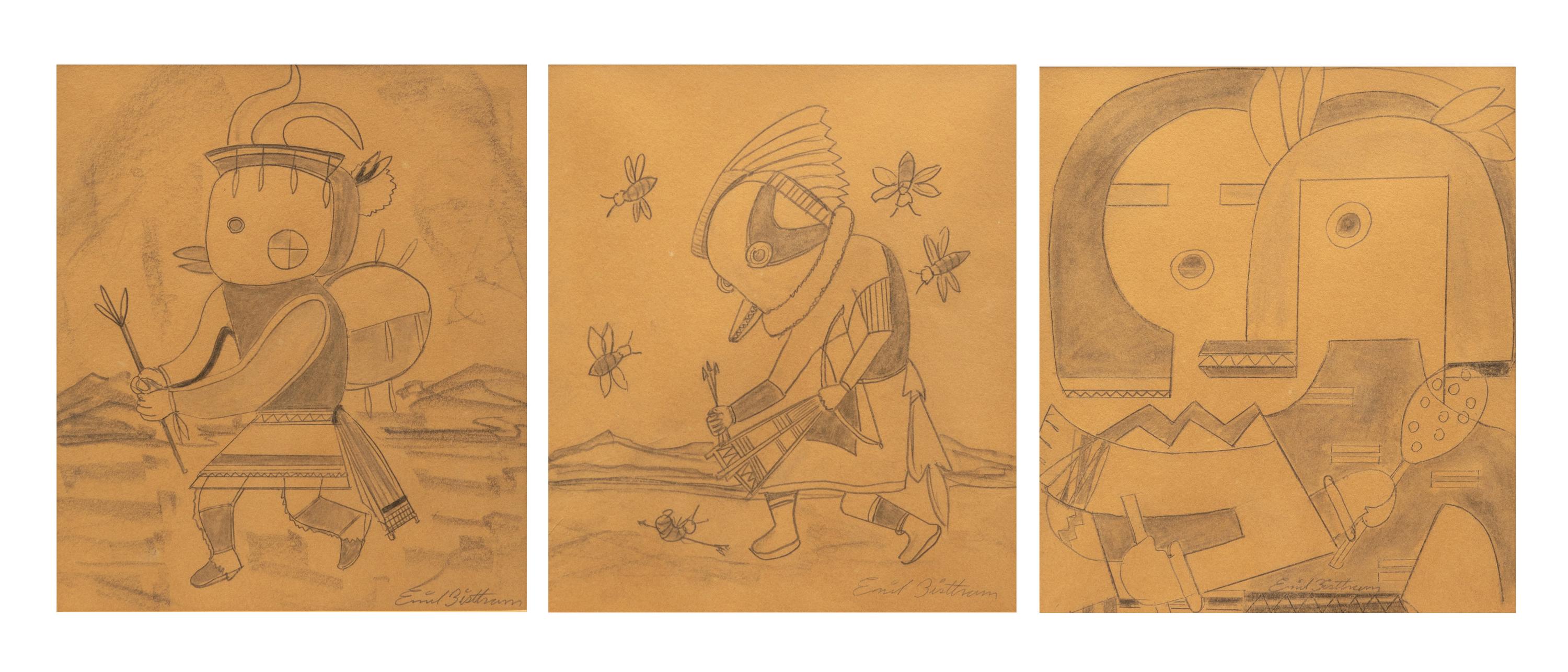 Three Kachinas