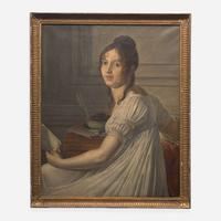 School of Jacques-Louis David (French, 1748–1825) Portrait of a Lady in Her Study