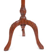 An Art Nouveau Style Carved Walnut Music Stand
