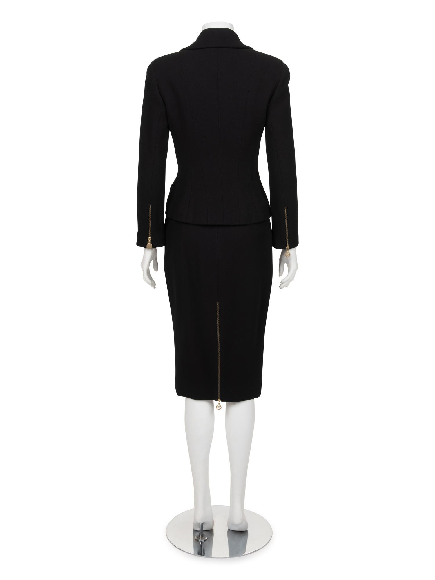Chanel Zippered Skirt Ensemble, c.1992
