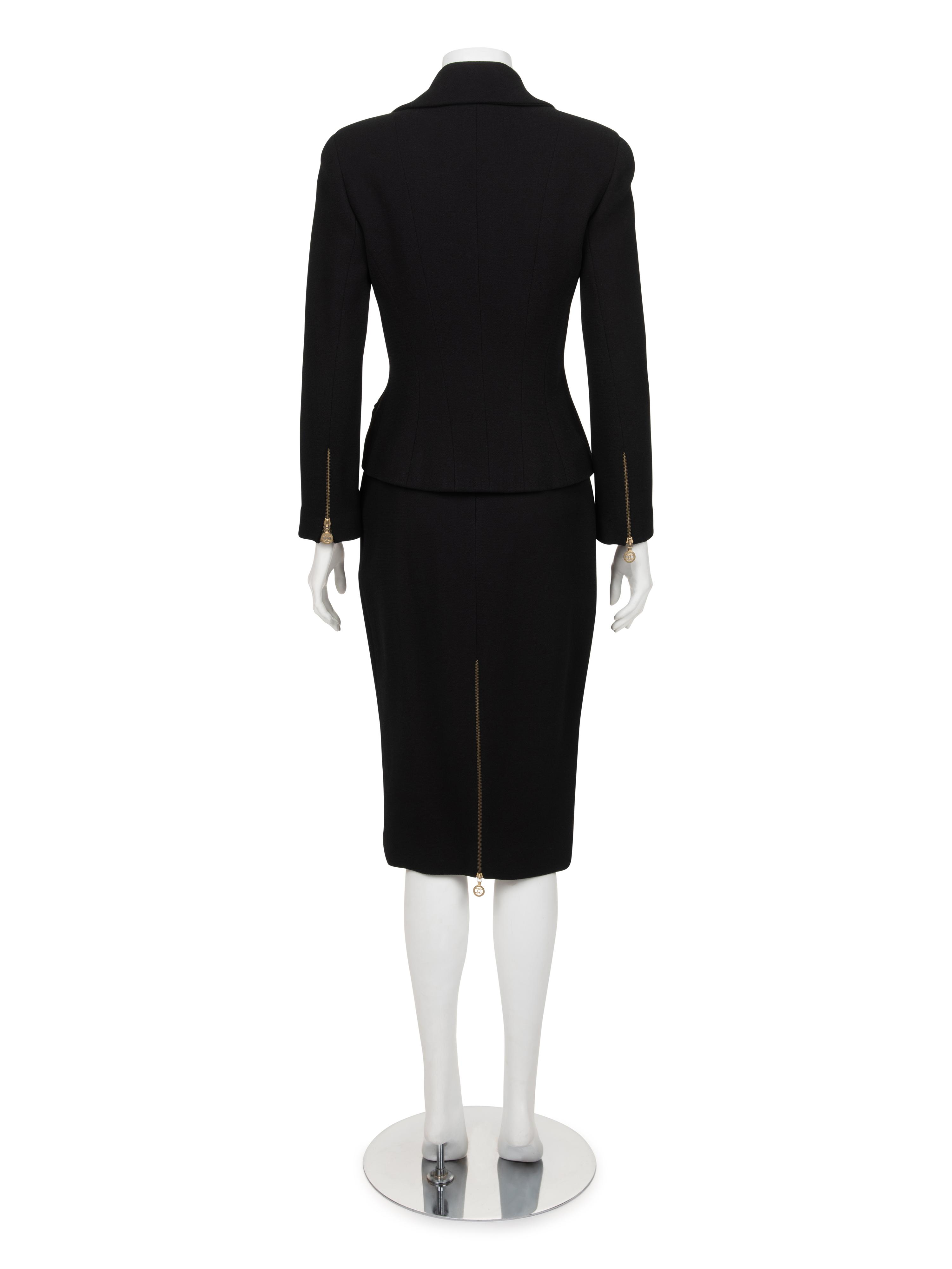 Chanel Zippered Skirt Ensemble, c.1992