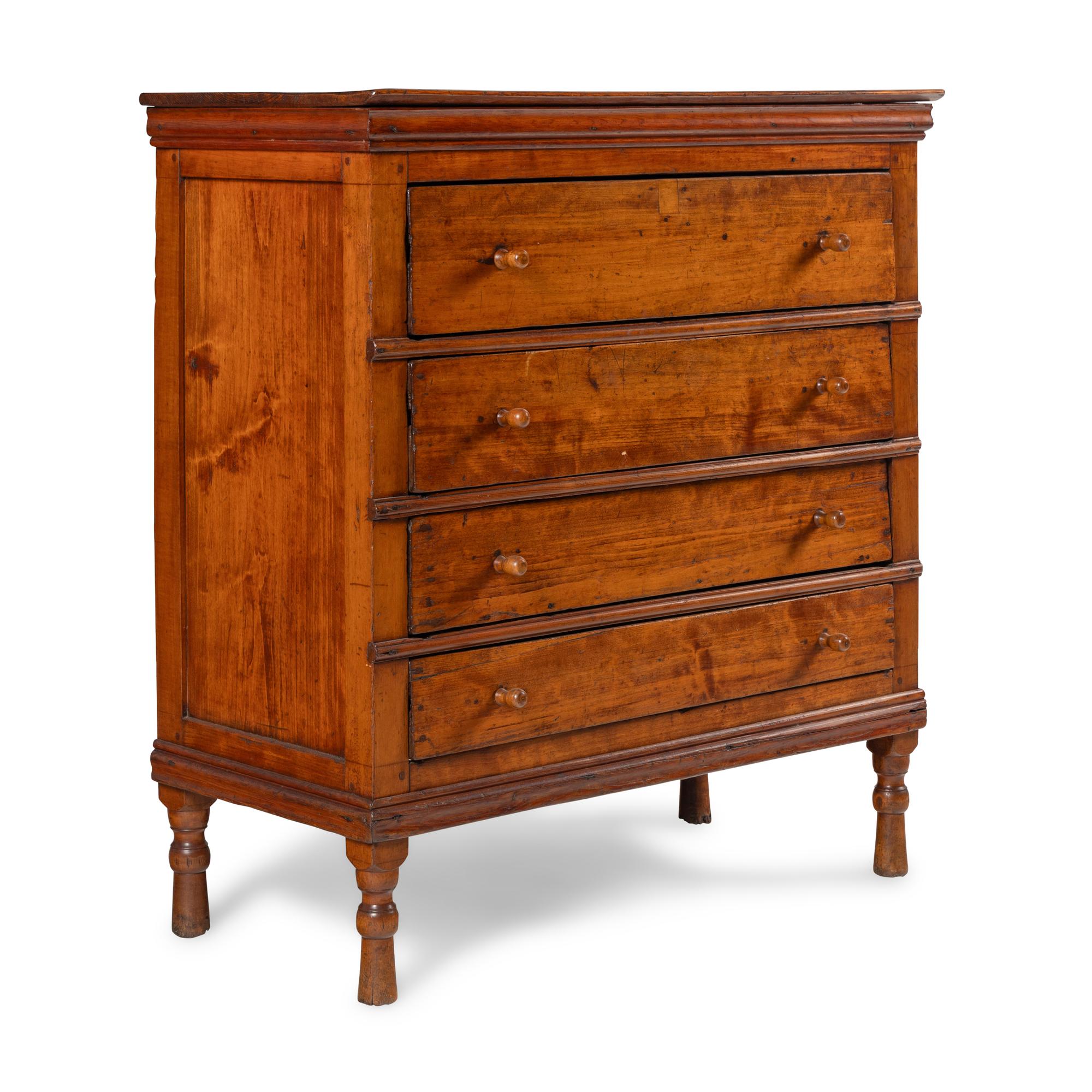 A Rustic American Chest of Drawers