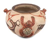 Zuni Frog Jar, with Heartline Deer