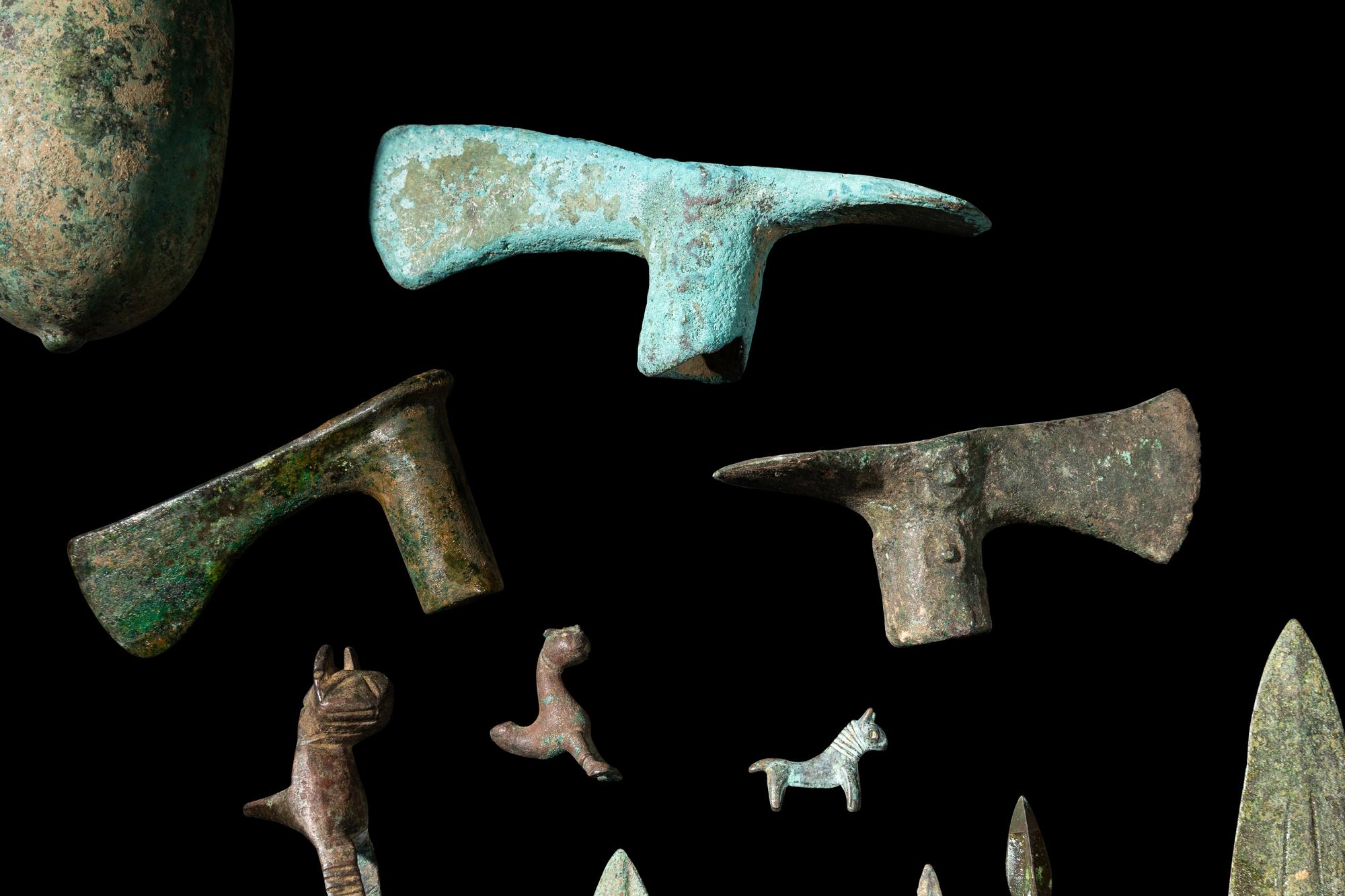 A Group of 27 Luristan Bronze Objects