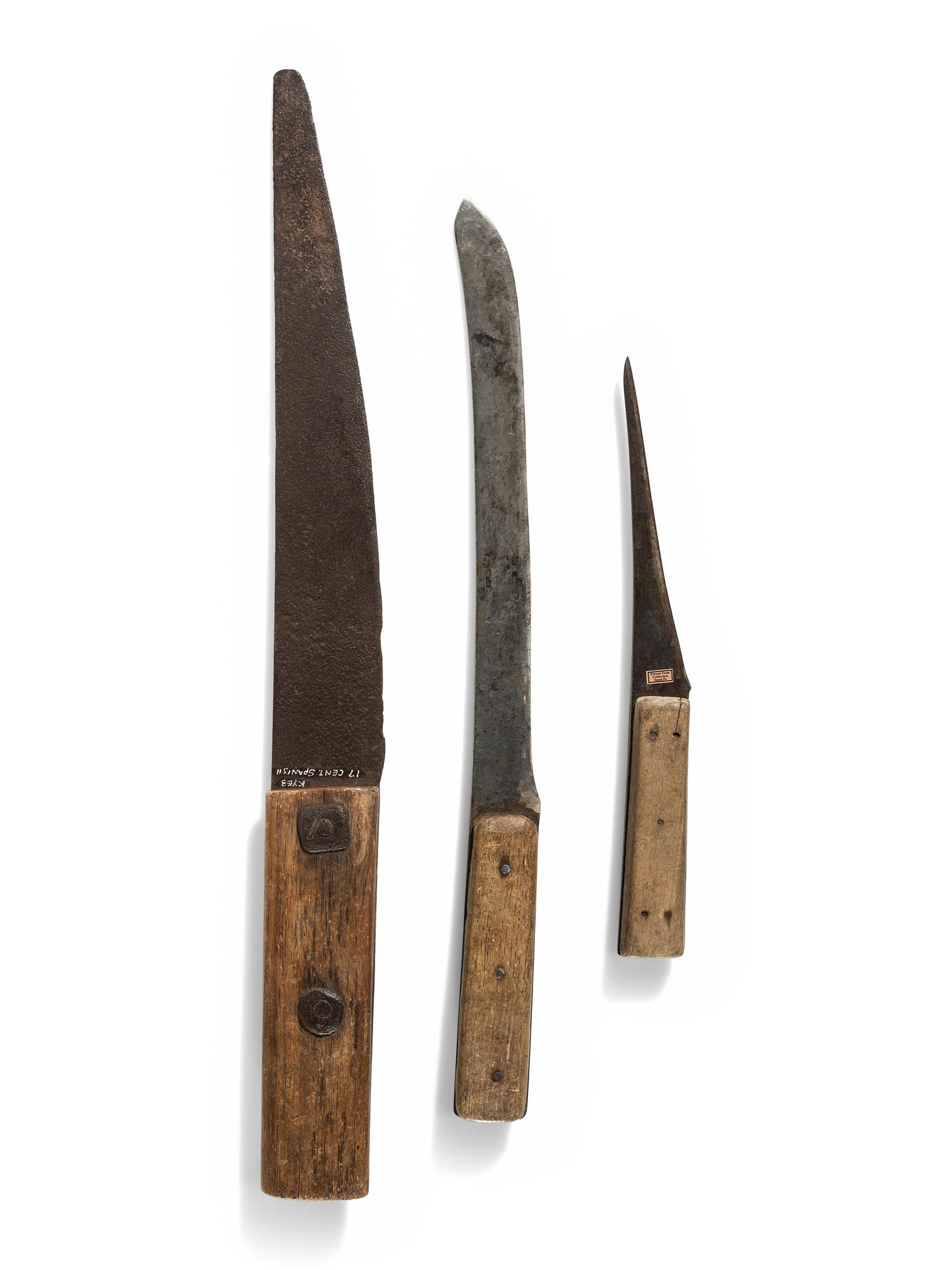 Heavily Resharpened Butcher Knives