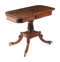 A Regency Mahogany Flip-Top Game Table