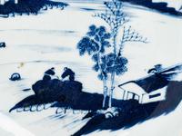 Three Chinese Blue and White Porcelain Articles