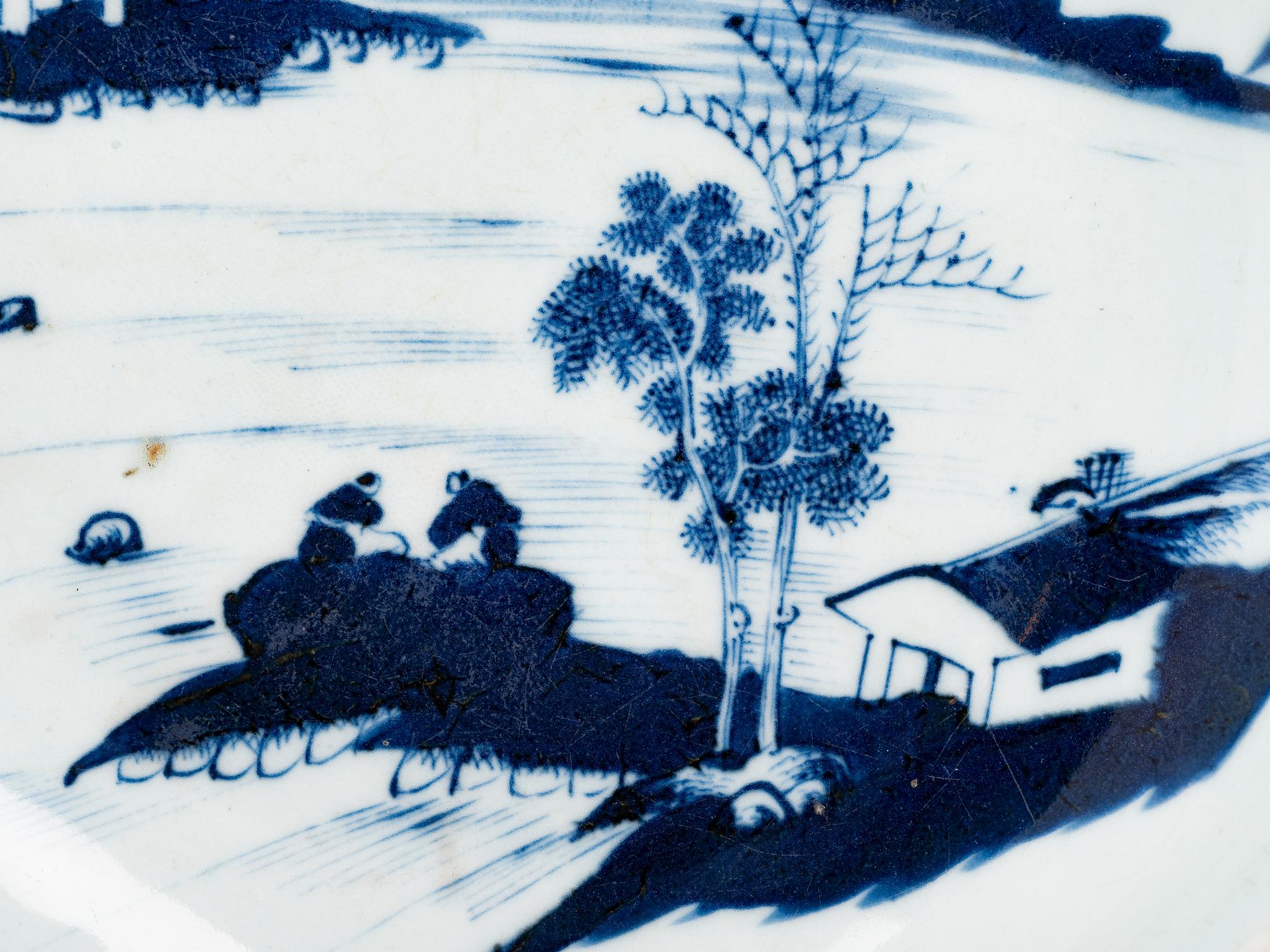 Three Chinese Blue and White Porcelain Articles
