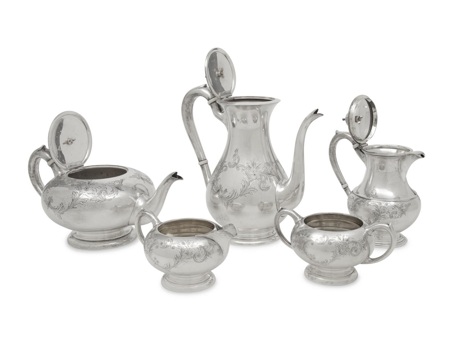 A Canadian Silver Six-Piece Tea and Coffee Service