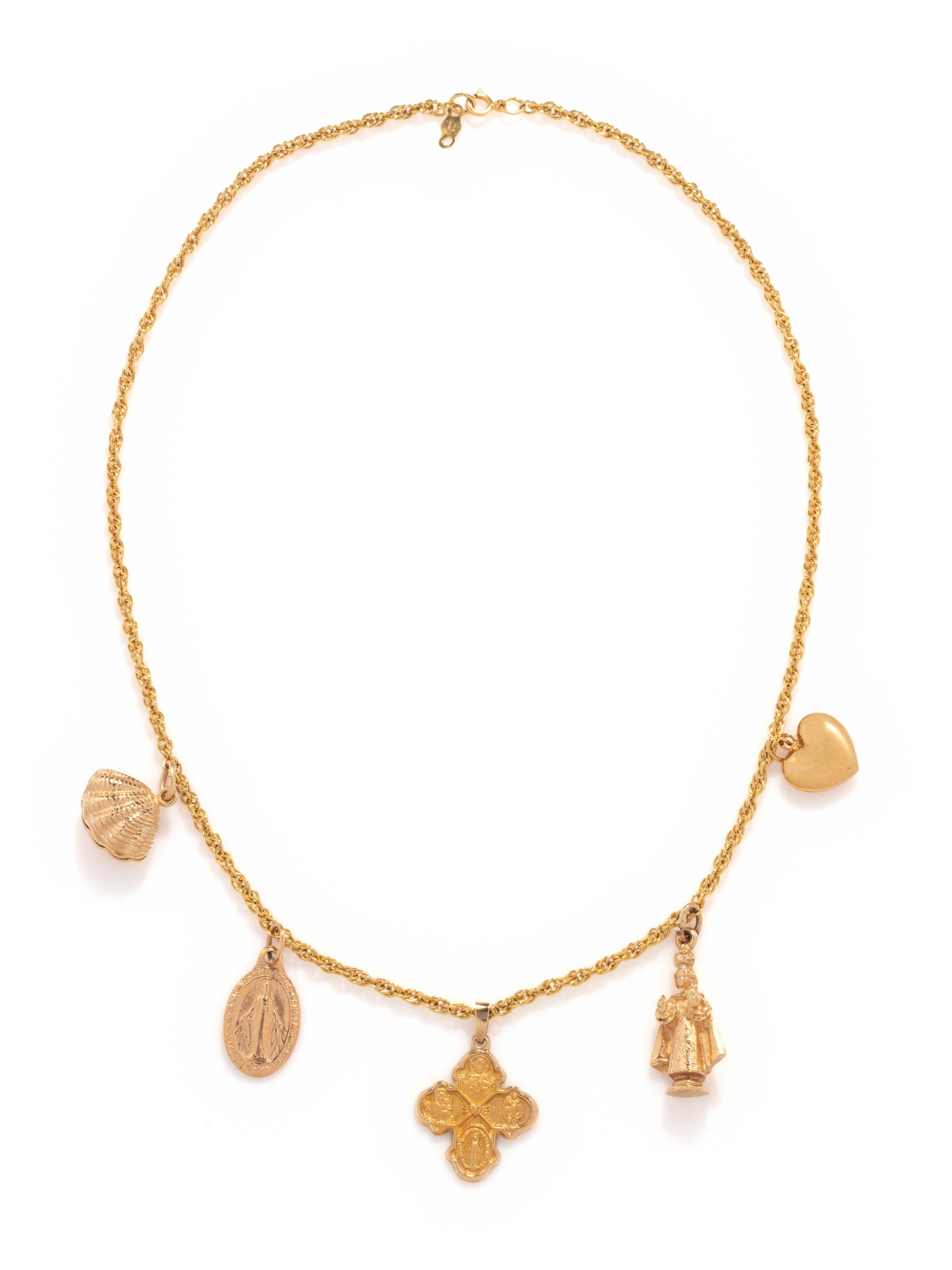 RELIGIOUS CHARMS NECKLACE