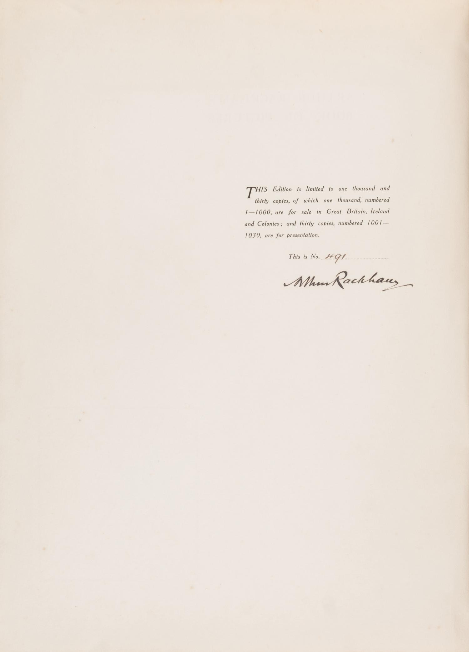 [Children's & Illustrated] Rackham, Arthur. Arthur Rackham's Book of Pictures