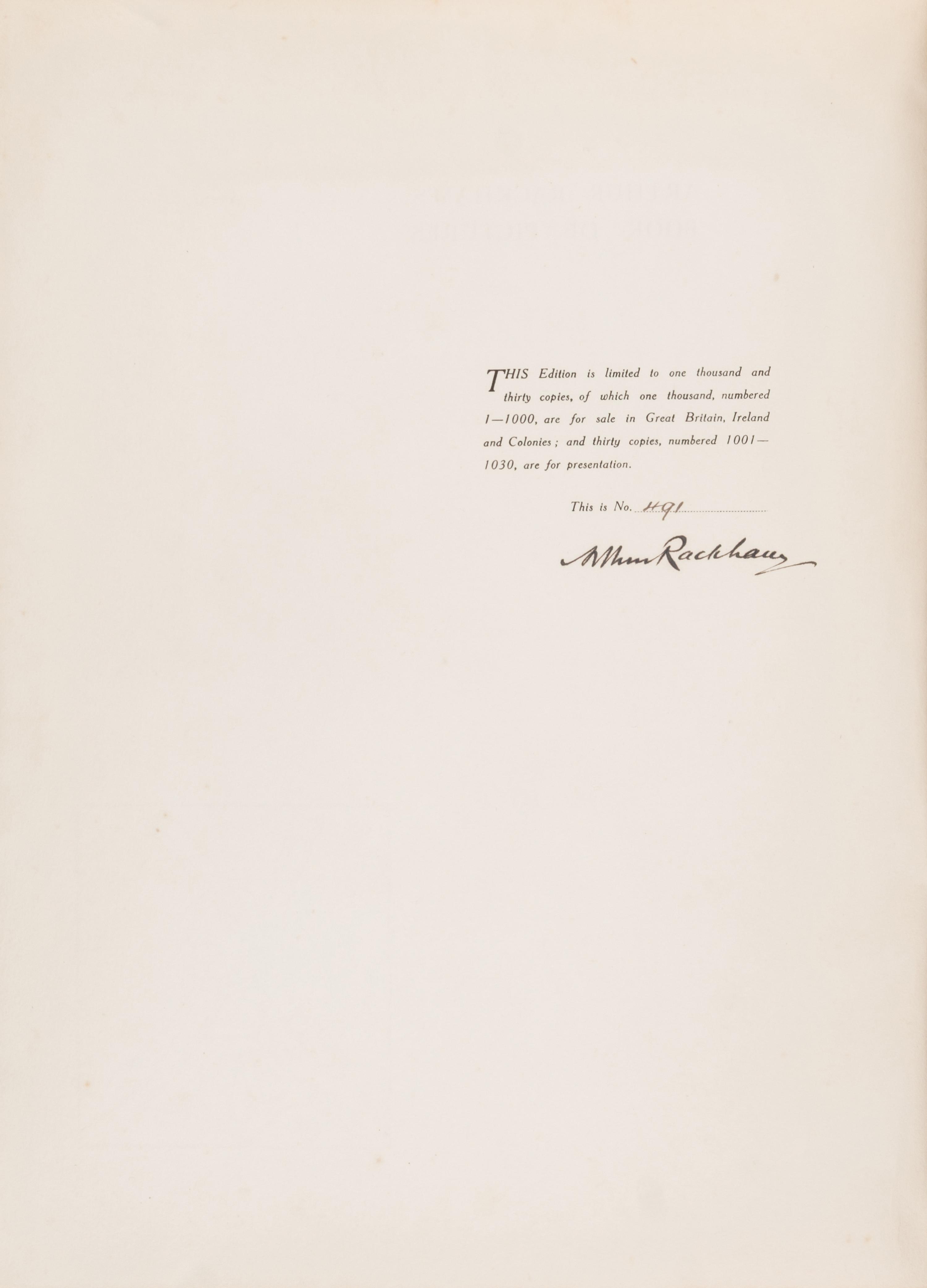 [Children's & Illustrated] Rackham, Arthur. Arthur Rackham's Book of Pictures