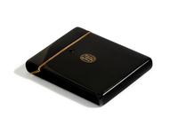 SCHANFEIN & TAMIS, ART DECO, YELLOW GOLD AND BLACK ENAMEL CIGARETTE CASE