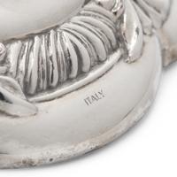 Six Italian Silver-Plate Candlesticks