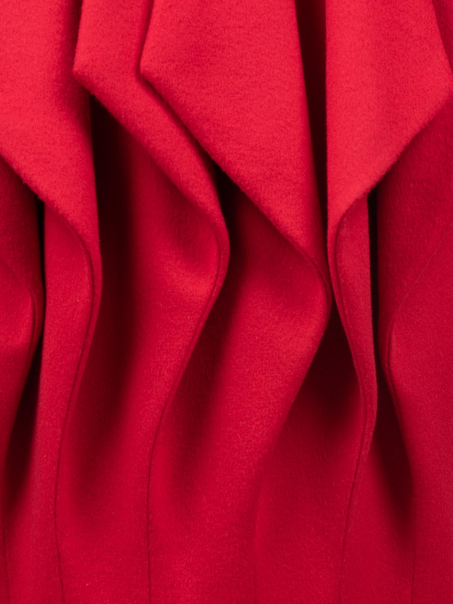 Pierre Cardin Haute Couture Draped Back Panel Coat, Fall/Winter 1980