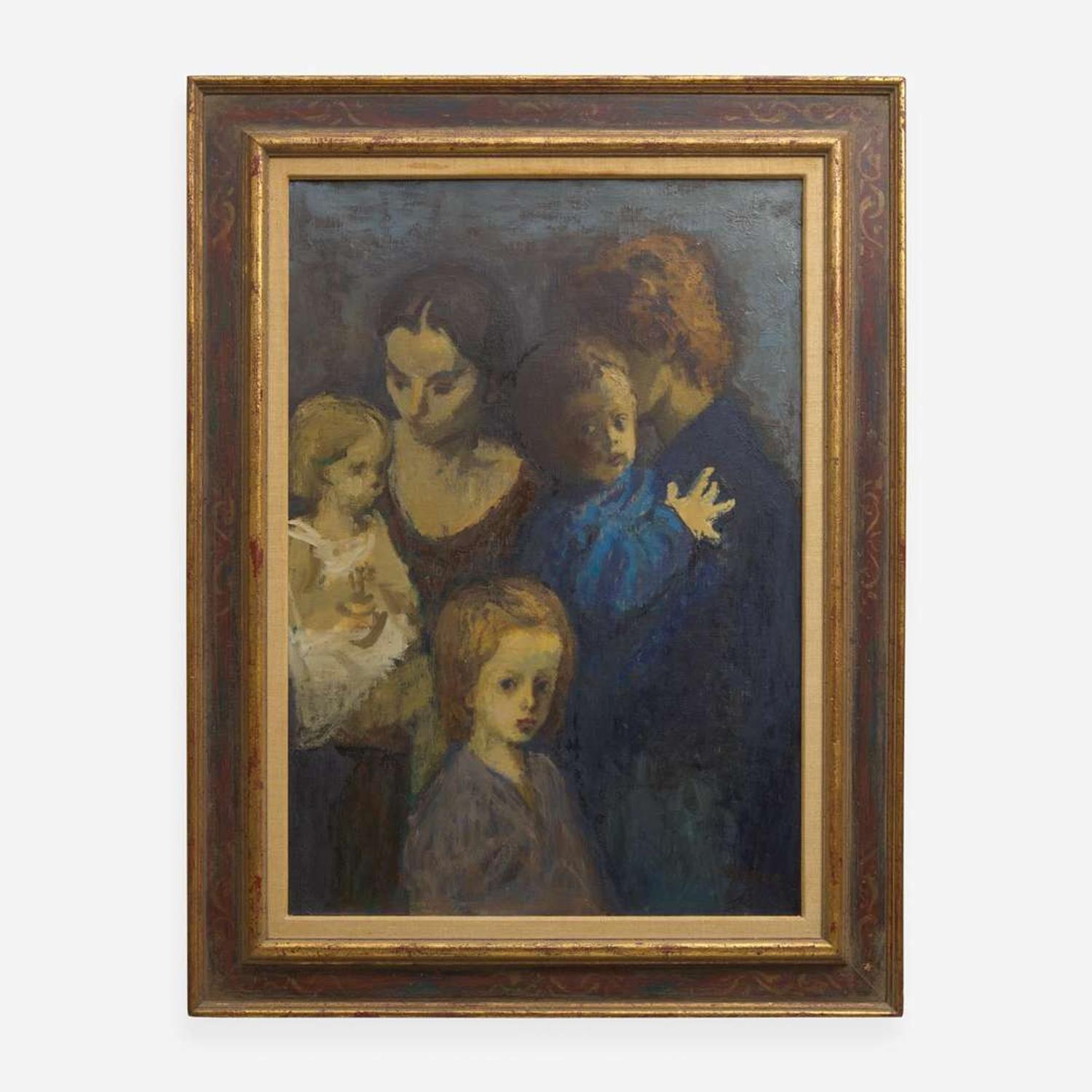 Moses Soyer (American, 1899–1974) Untitled (Mother and Children)