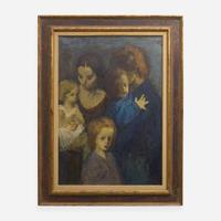 Moses Soyer (American, 1899–1974) Untitled (Mother and Children)