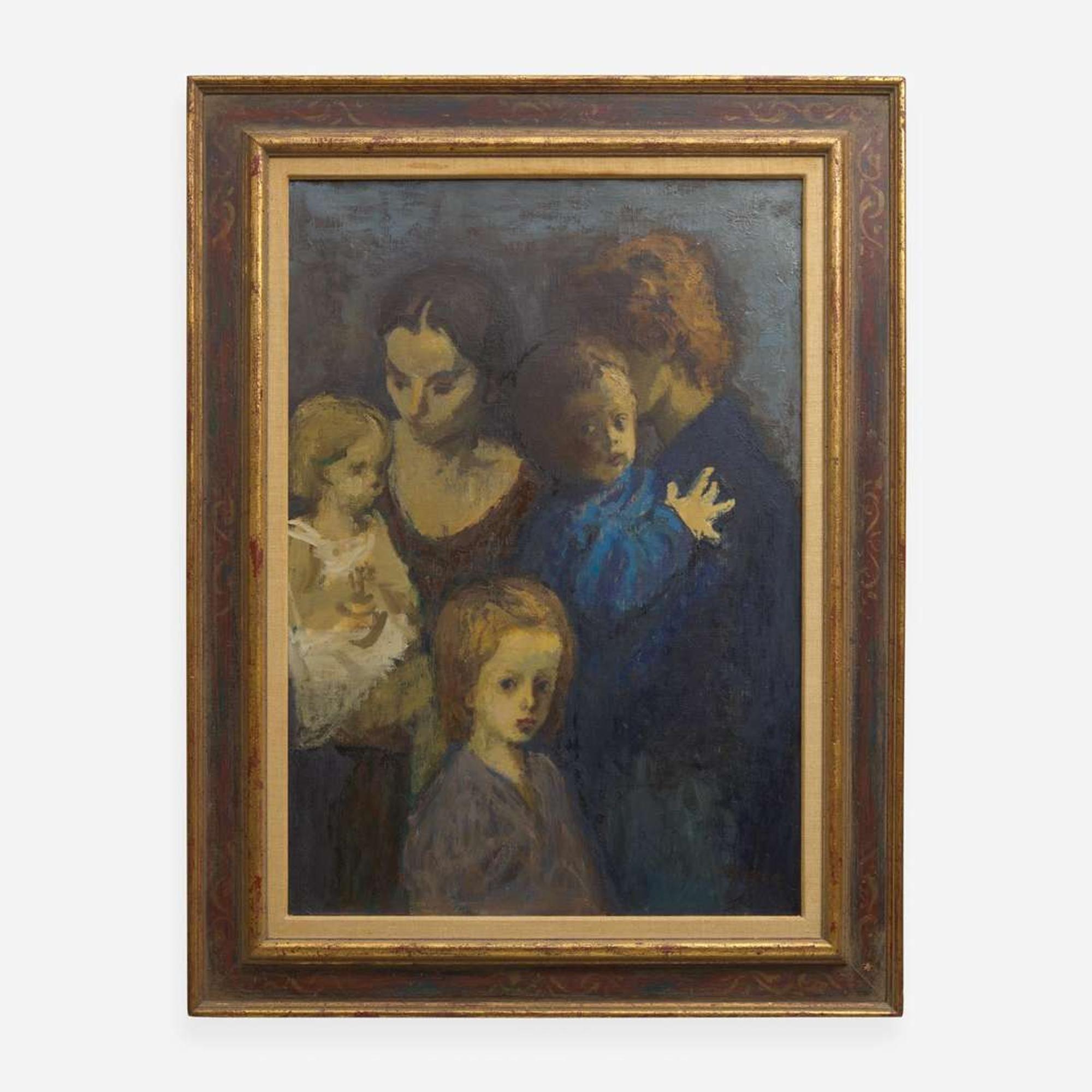Moses Soyer (American, 1899–1974) Untitled (Mother and Children)