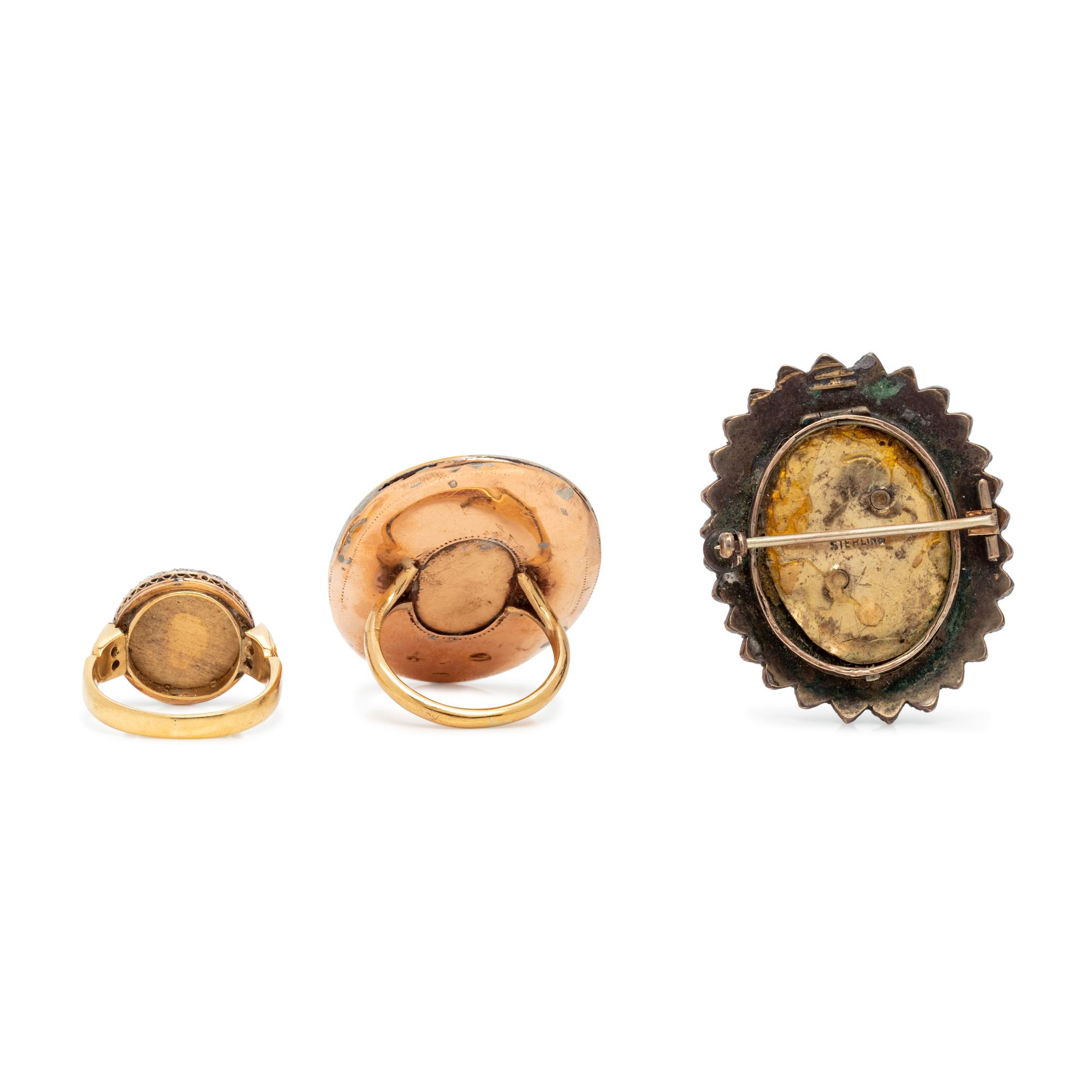 COLLECTION OF PORTRAIT JEWELRY