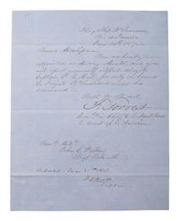 [CIVIL WAR] -- [NAVY]. 3 Confederate Navy officers' autographs, incl. Commander French Forrest.