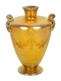 A Tiffany Studios Favrile Glass Vase — Early 20th Century