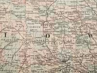 Five Framed Maps Pertaining to Illinois and the Surrounding States