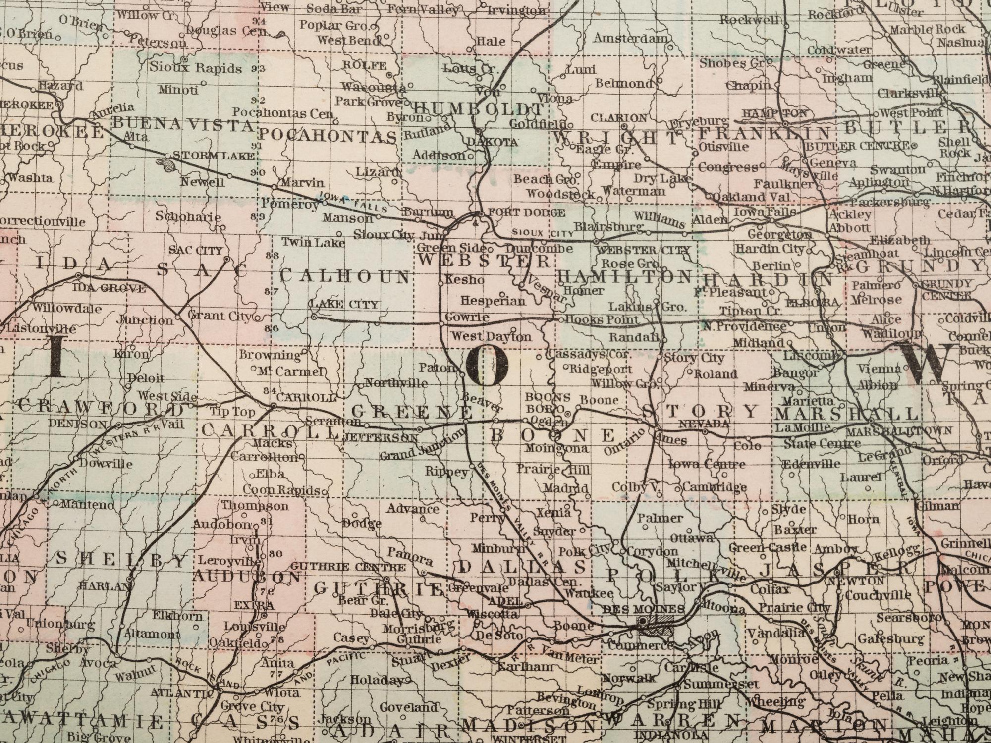Five Framed Maps Pertaining to Illinois and the Surrounding States