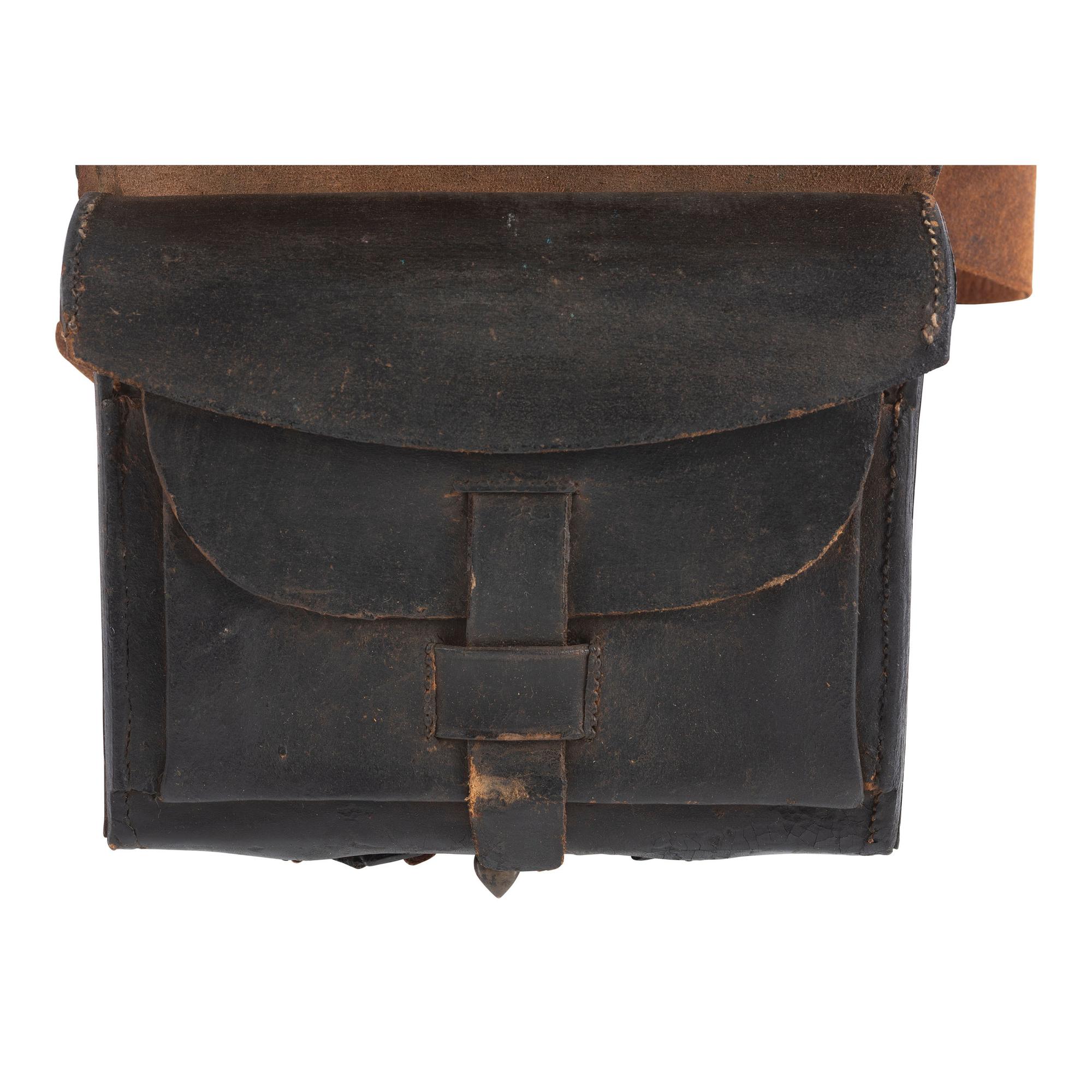 U.S. July of 1864 Pattern .58 Caliber Cartridge Box with Sling & Breast Plate