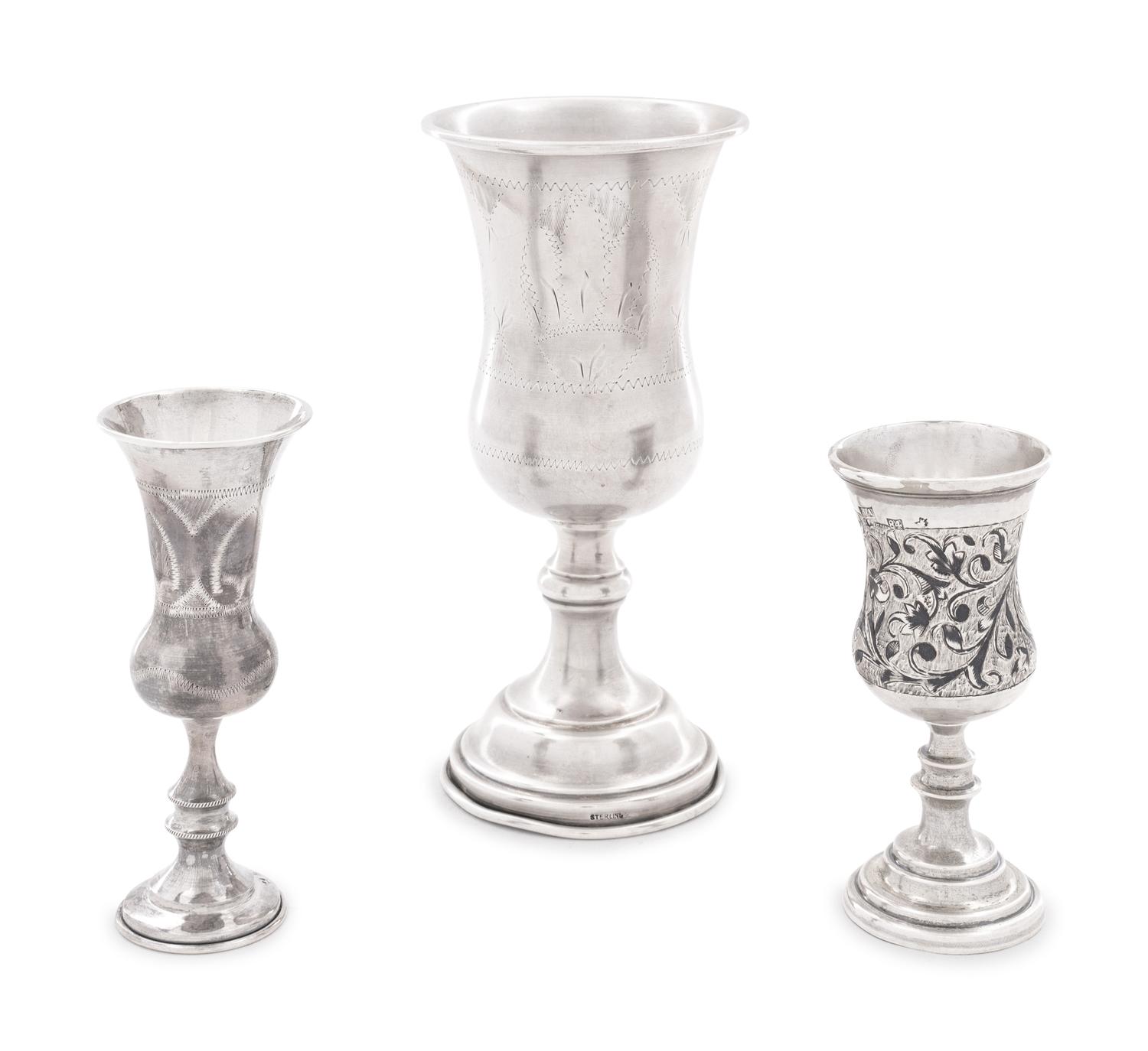 Three Silver Cups