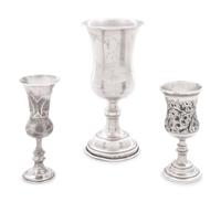 Three Silver Cups