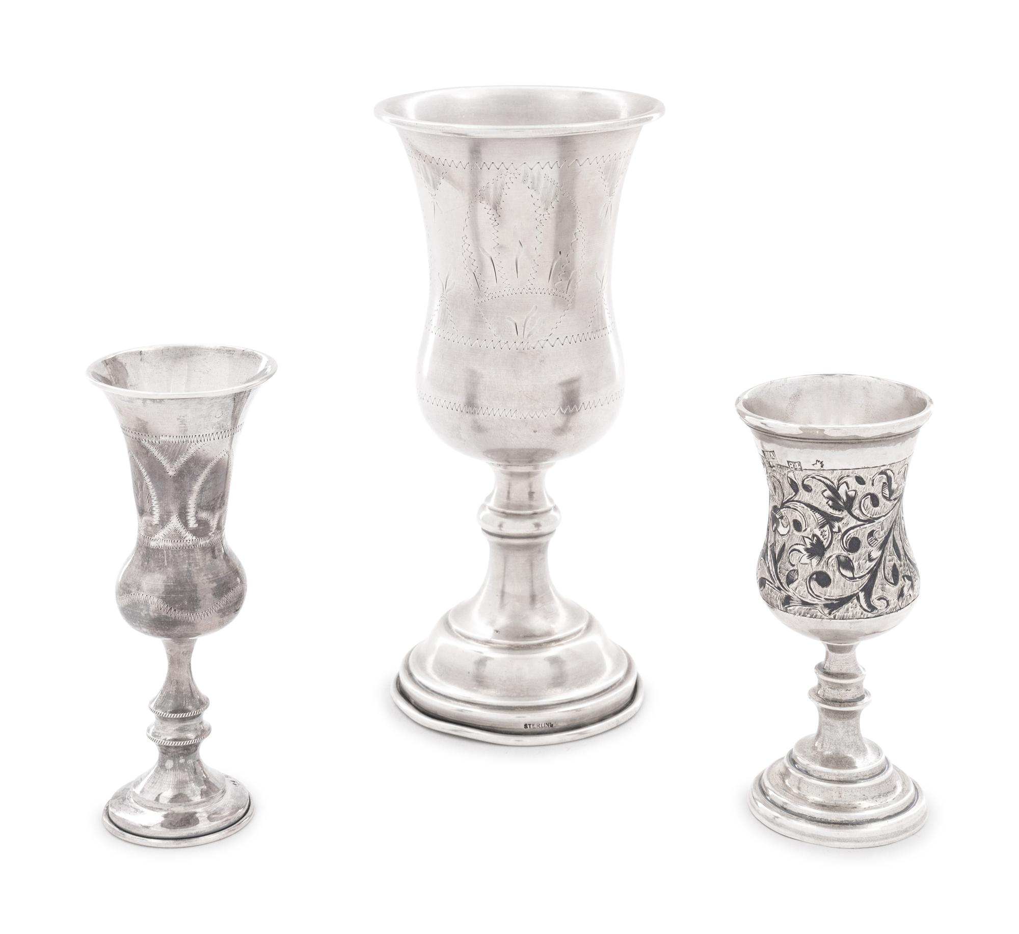 Three Silver Cups