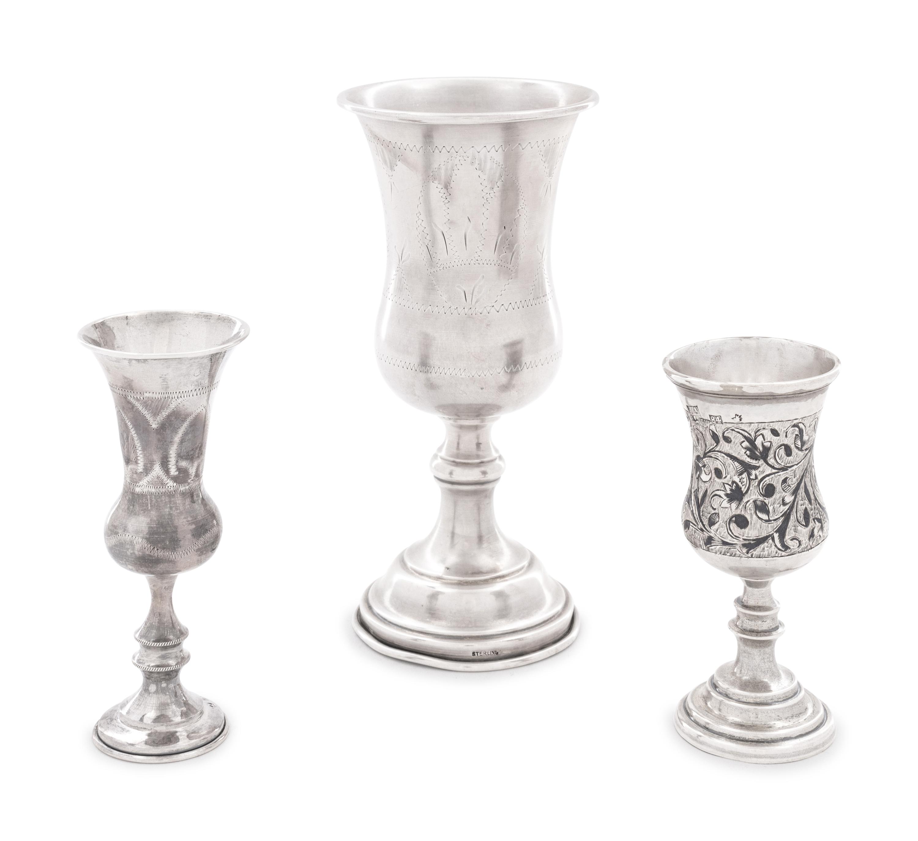 Three Silver Cups