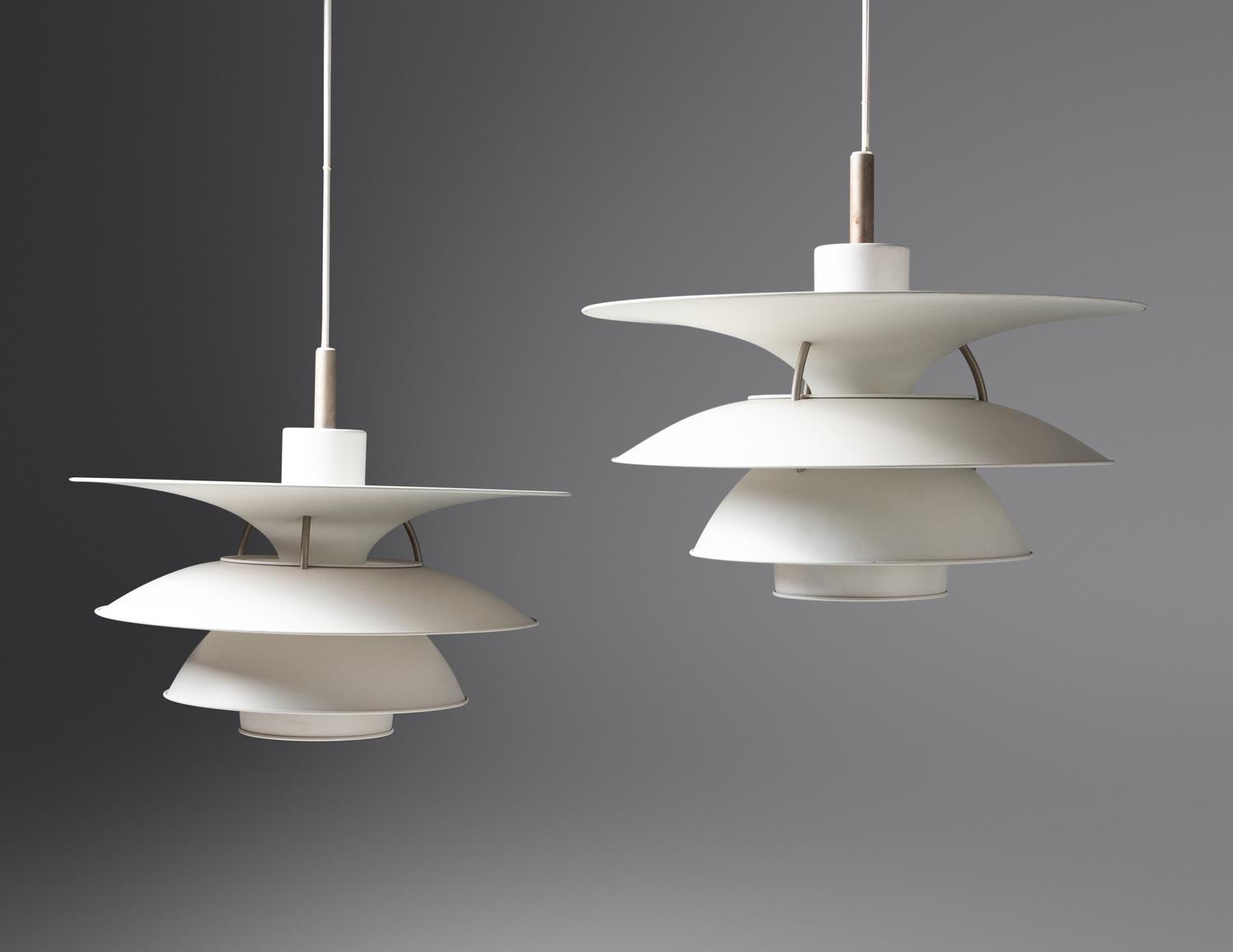 Pair of PH 6 - 6.5 Charlottenburg Pendant Lamps Louis Poulsen, Denmark