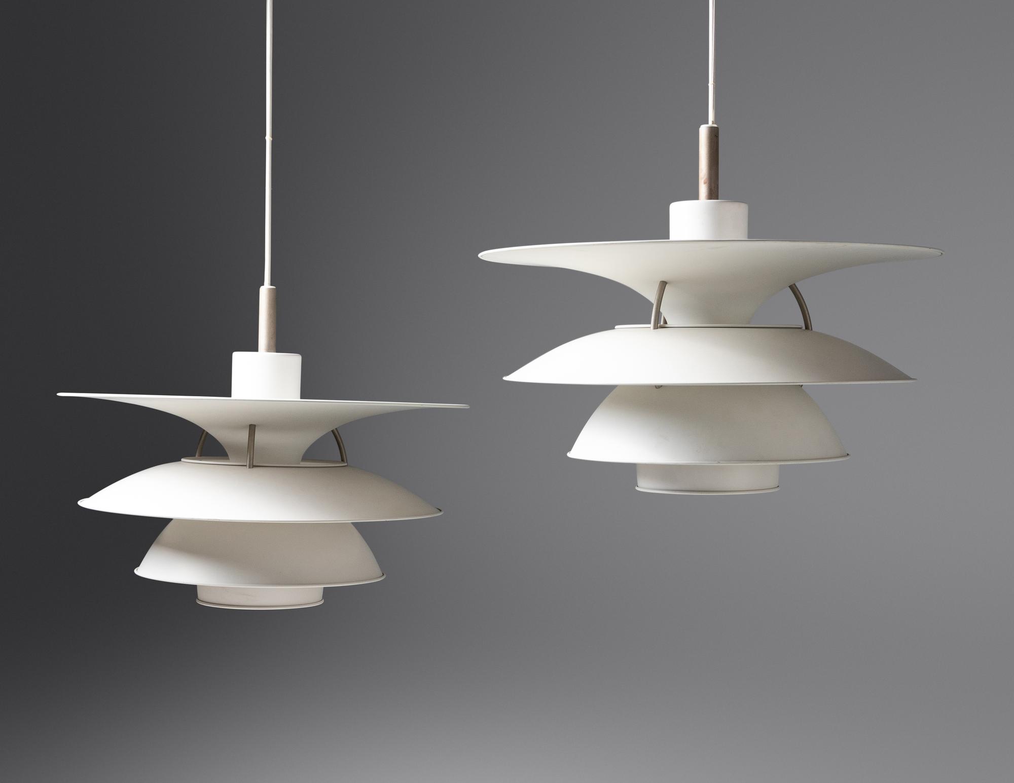 Pair of PH 6 - 6.5 Charlottenburg Pendant Lamps Louis Poulsen, Denmark