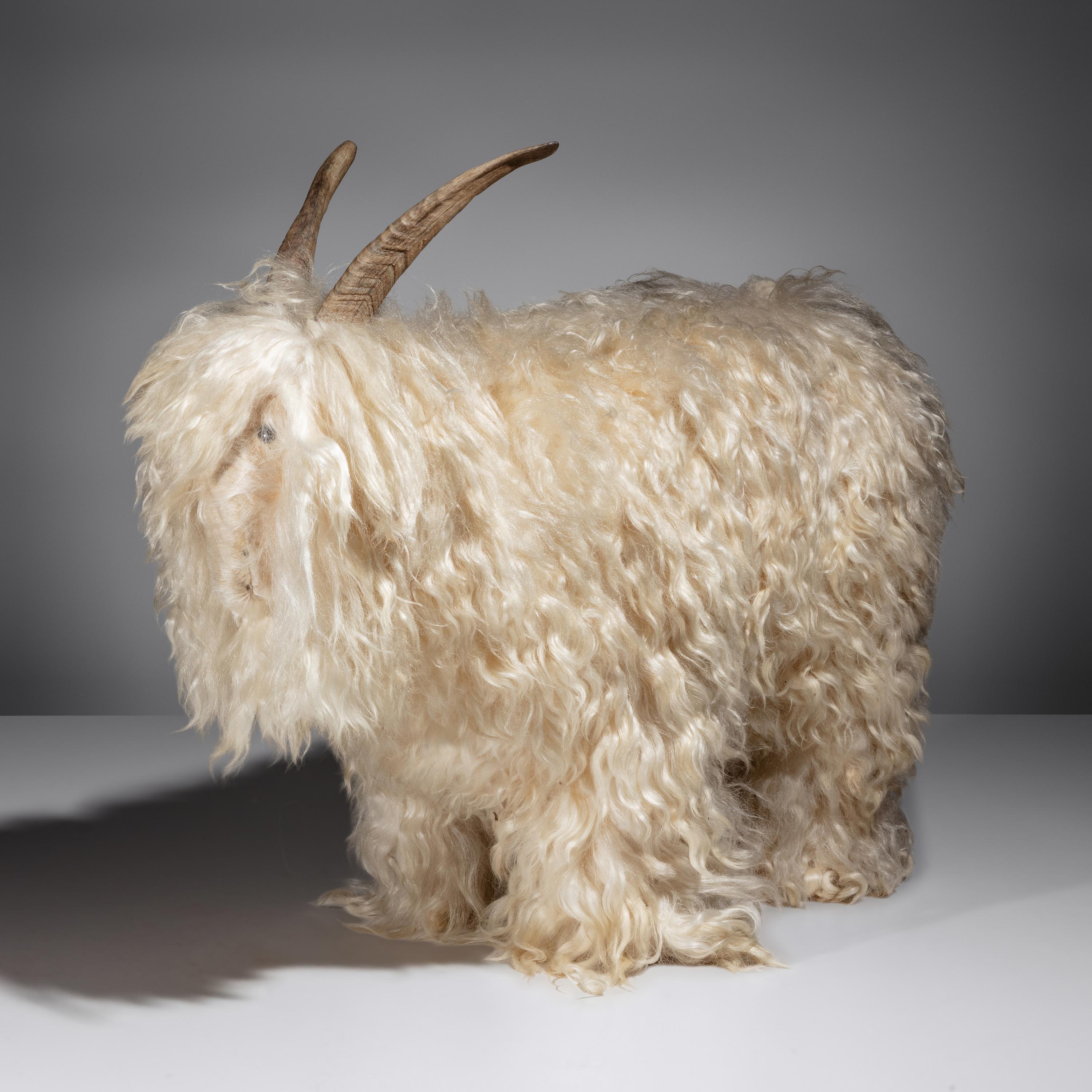 Style of Claude Lalanne 20th Century — Two Mountain Goat-Form Foot Stools