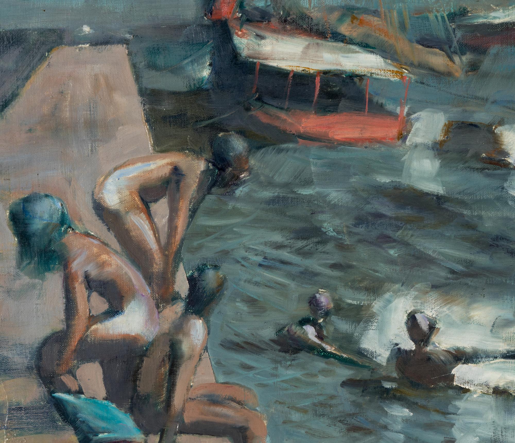 Bañistas en El Puerto De Granada , 1981