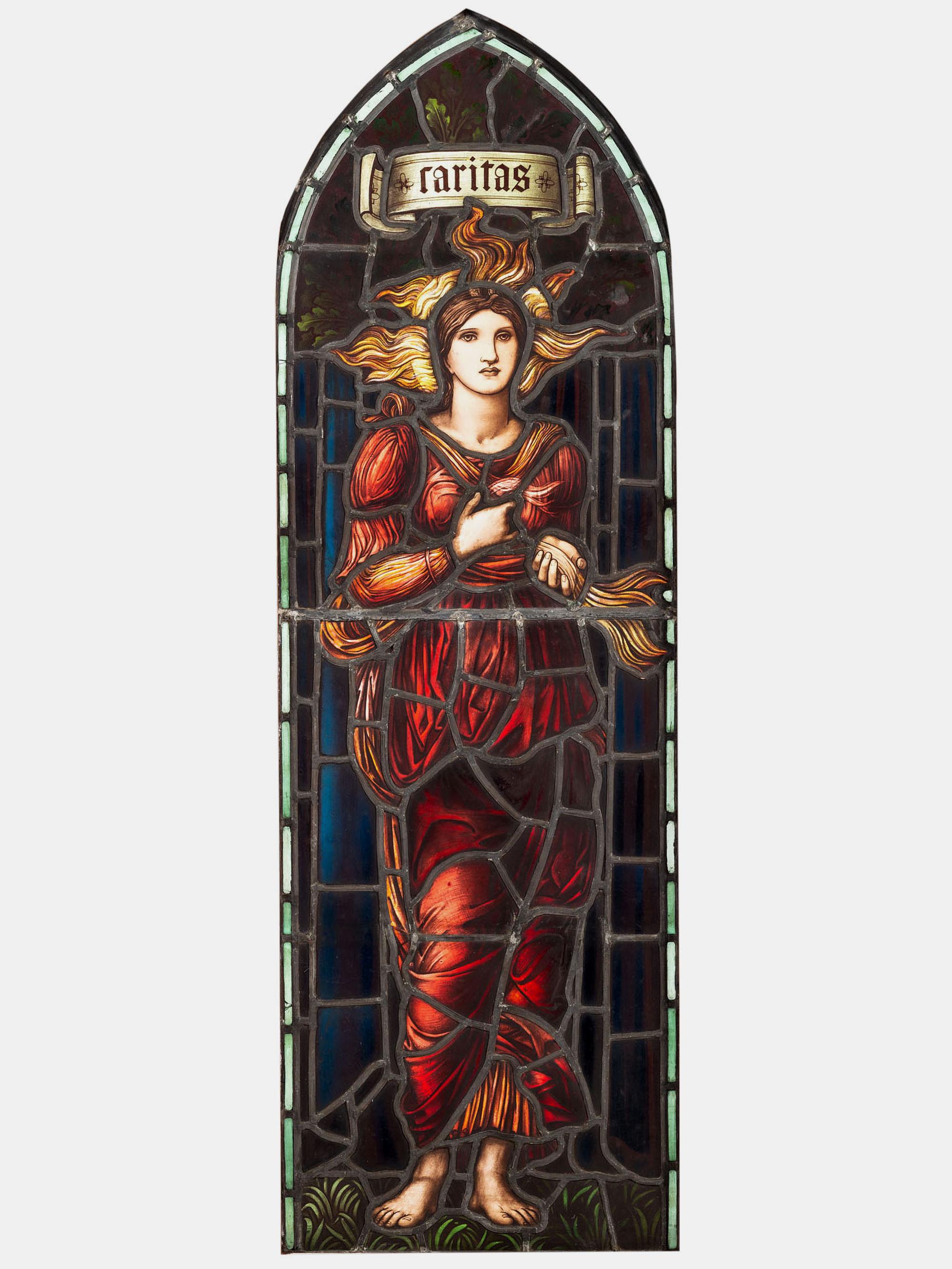 Caritas Stained Glass Window