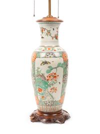 A Chinese Famille Verte Porcelain Vase