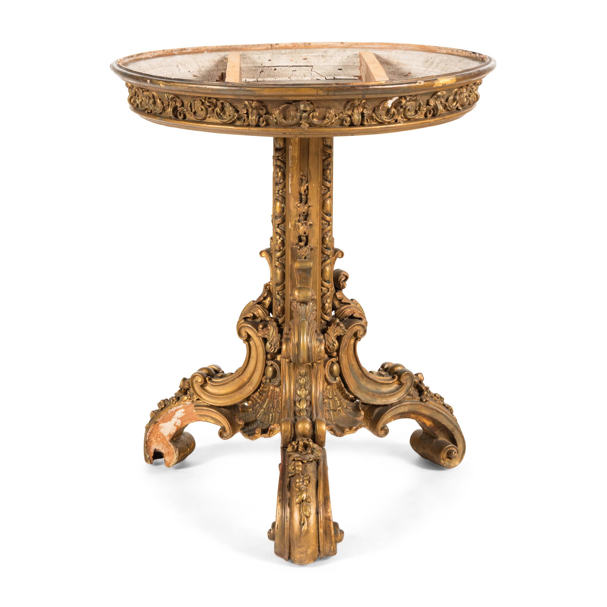 A George IV Giltwood Table Base