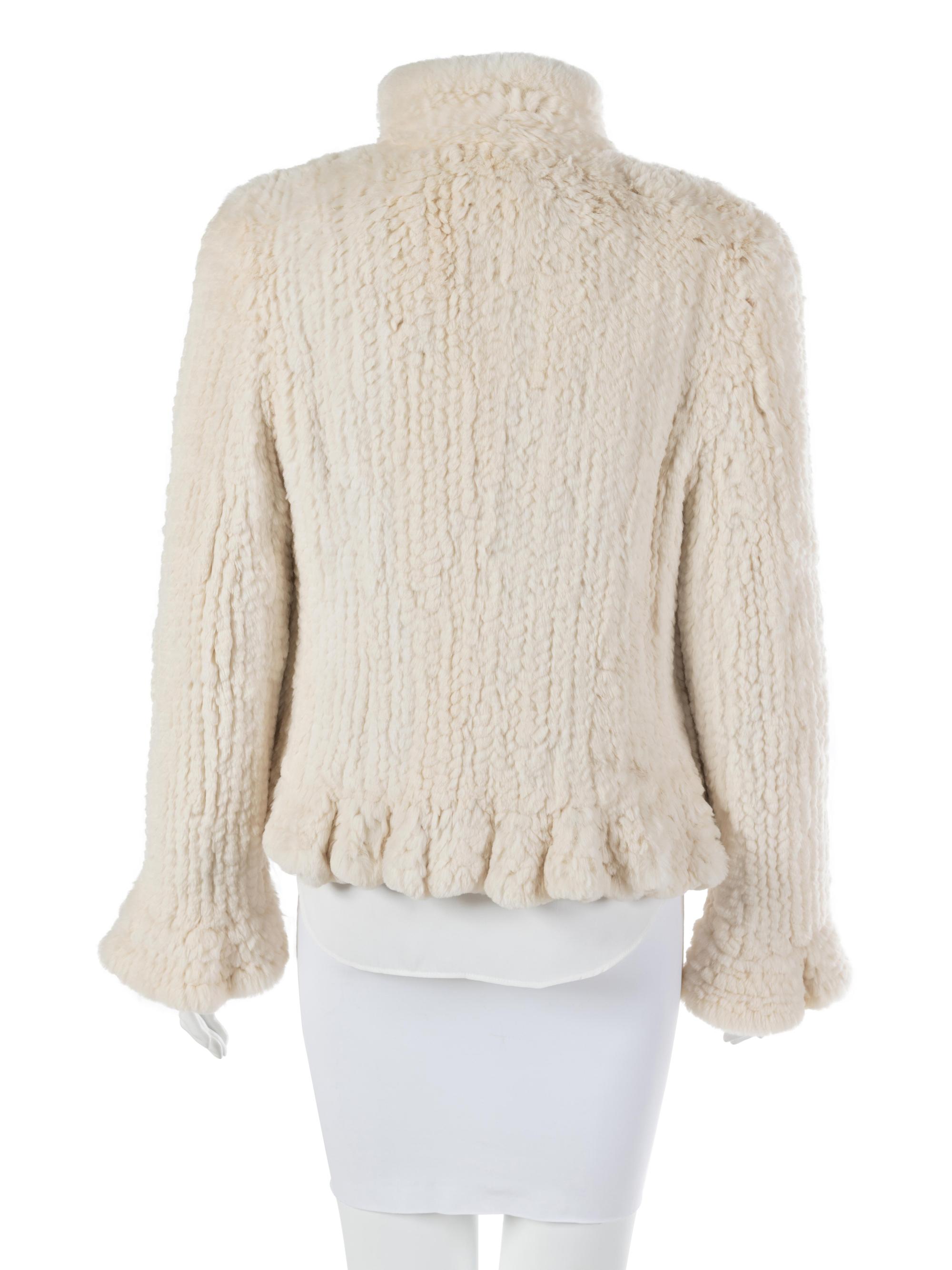 Two Rabbit Knit Fur Jackets, 1990-2000s