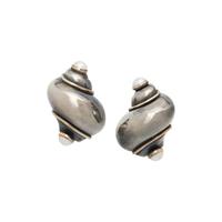 SEAMAN SCHEPPS, YELLOW GOLD, STERLING SILVER, AND MABÉ PEARL EARRINGS