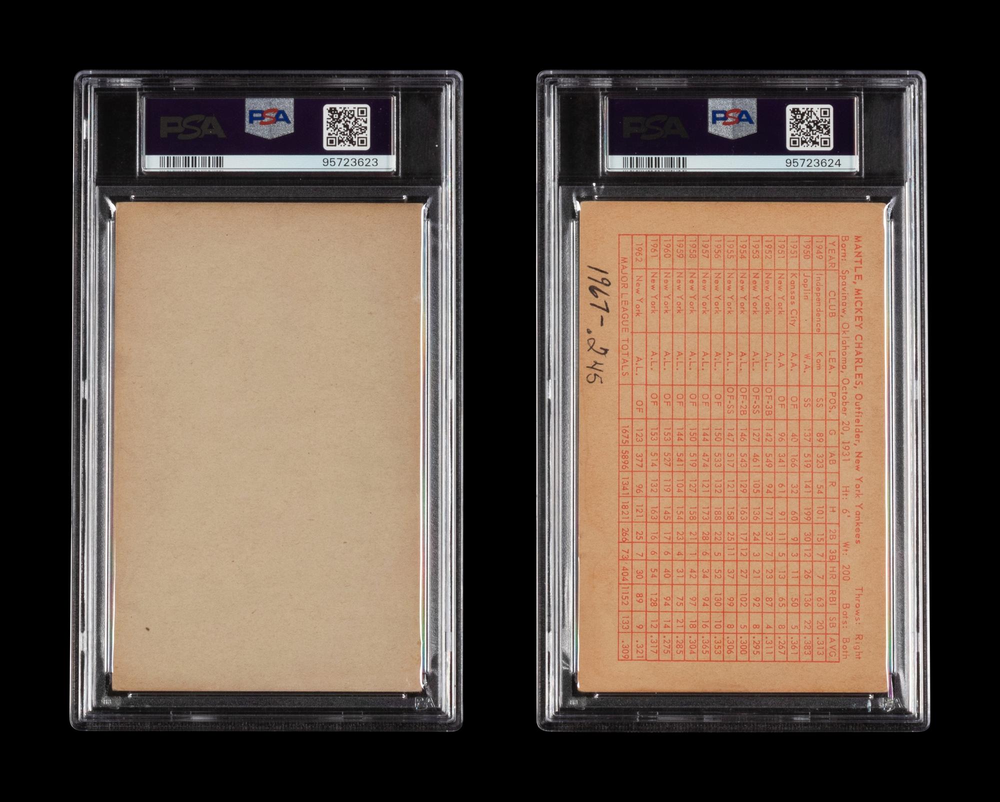 A Group of 1947-66 and 1963 Exhibits Mickey Mantle Baseball Cards