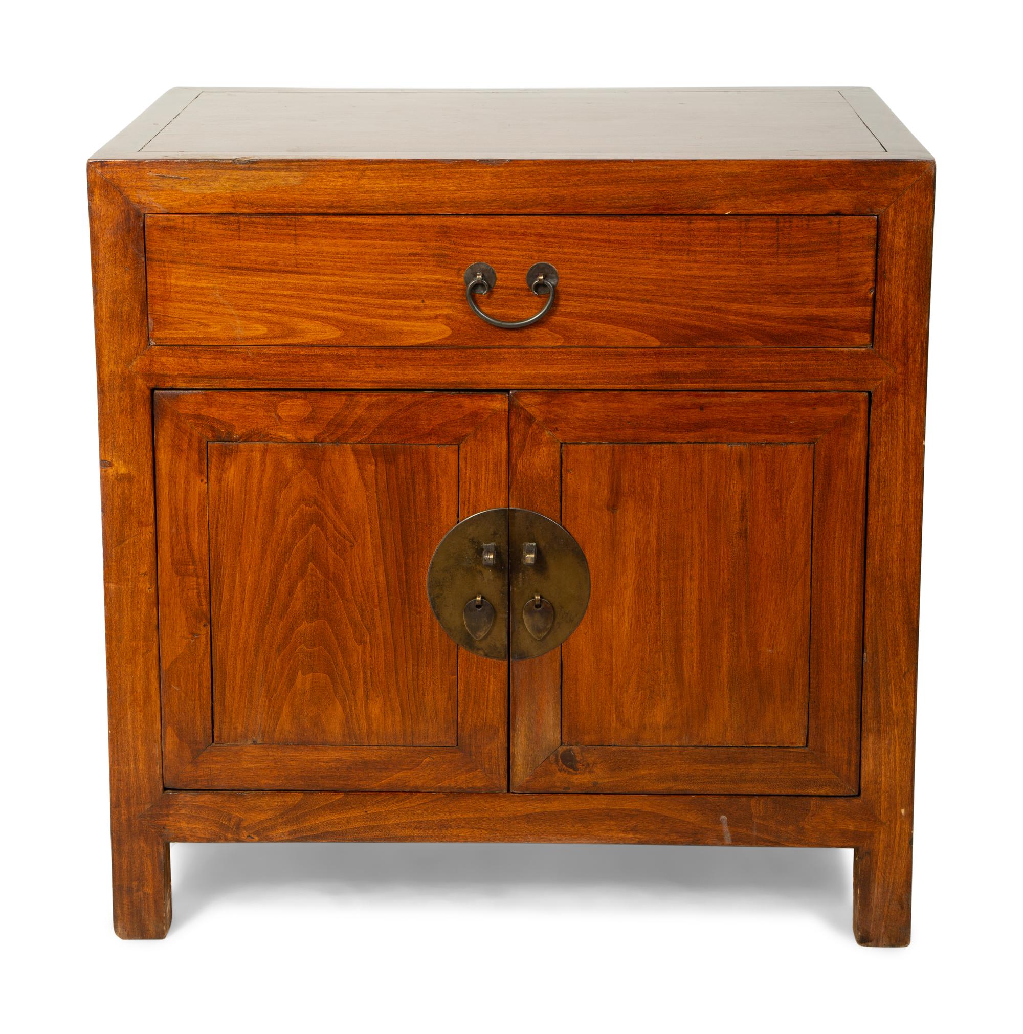 A Chinese Hardwood Cabinet with Iron Mounts — 20TH CENTURY